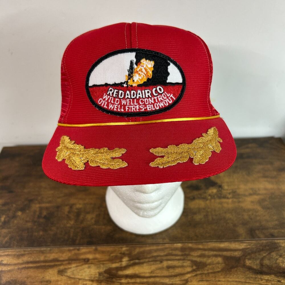 Vintage Red Adair Wild Well Control Hat Imperial Mesh Snapback USA MADE